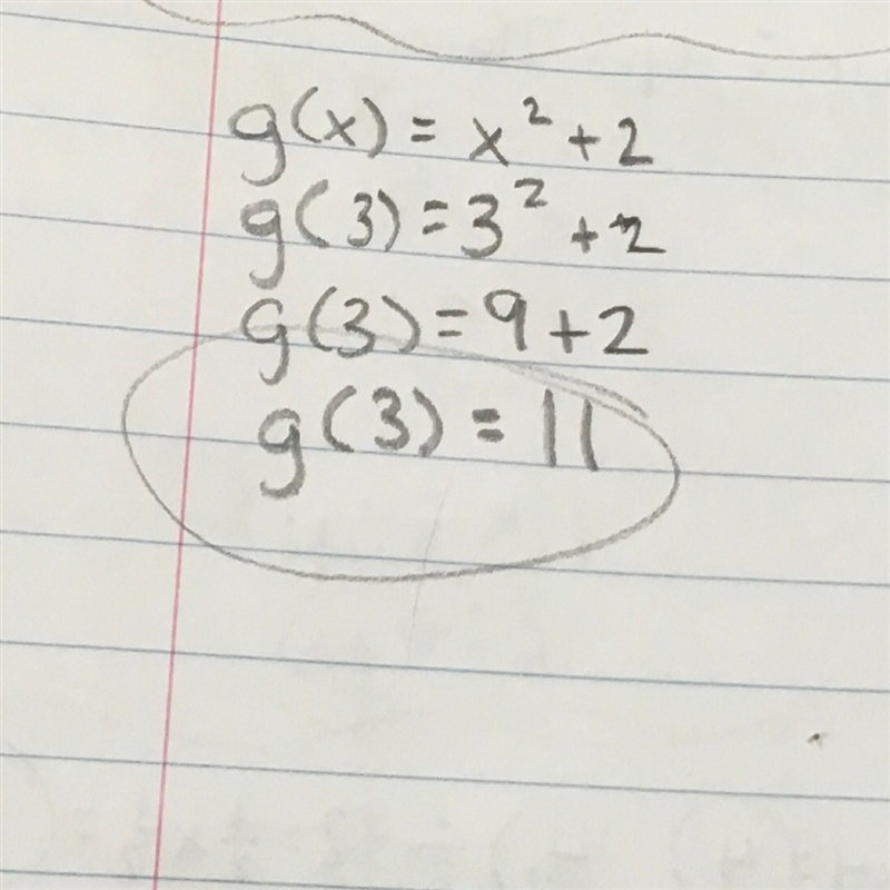 If g(x) = x2 + 2, find g(3)-example-1