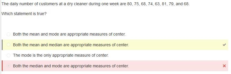 The daily number of customers at a dry cleaner during one week are 80, 75, 68, 74, 63, 81, 79, and-example-2