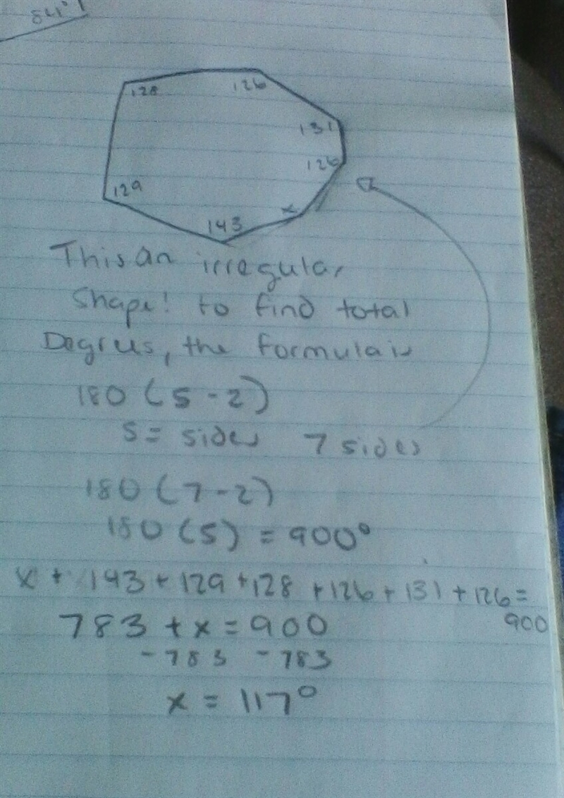 Find the measure of angle x in the figure.-example-1