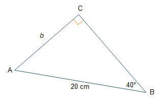 The equation sin(40o) = can be used to determine the length of line segment AC. What-example-1