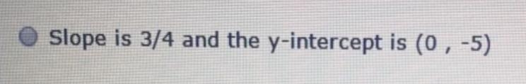 Identify and clearly label the slope and y intercept for each equation in slope intercept-example-1