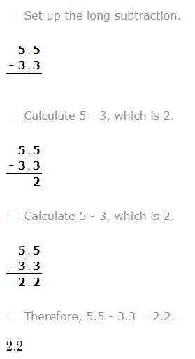 How do you simplify -3.3+5.5-example-1