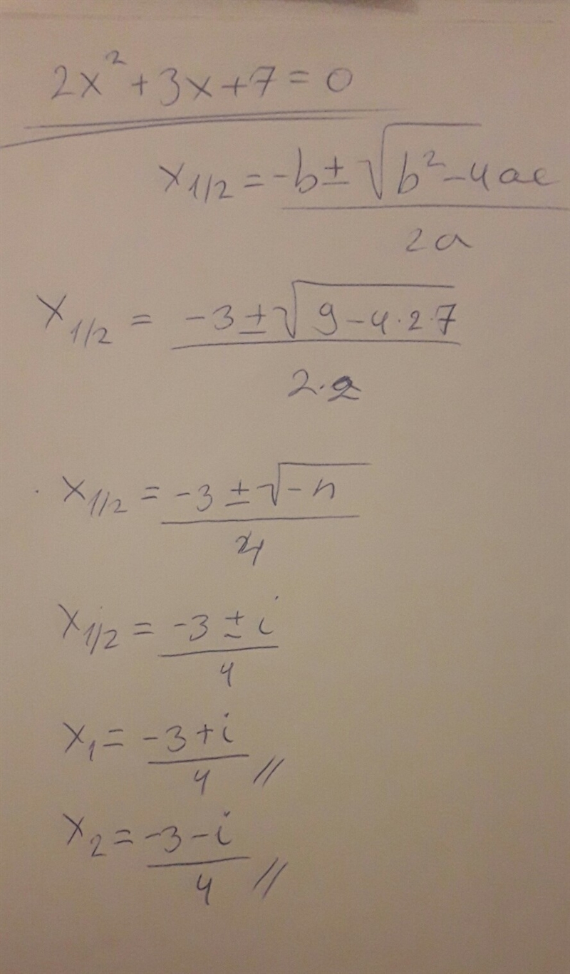 Identify the values of a , b , and c in the following quadratic equation. 2 x2 + 3 x-example-1