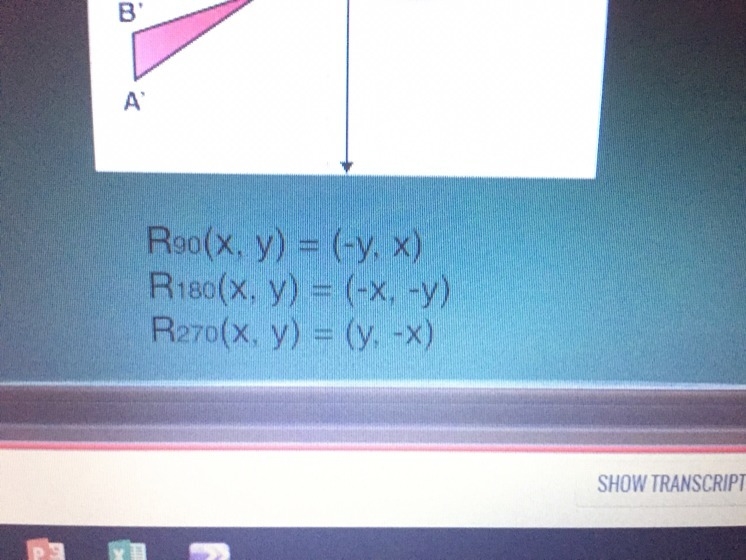 Polygon ABCD is defined by the points A(-5, 1), B(-6, 4), C(-2, 7) and D(-1, 2). If-example-1