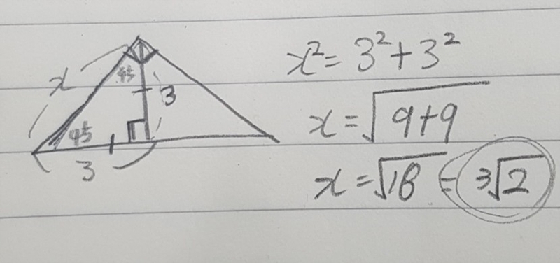 What is the value of x? 1/3√2 units 1/2√3 units 2√3 units 3√2 units-example-1