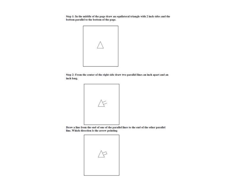 In the middle of the page draw an equilateral triangle with 2 inch sides and the bottom-example-1