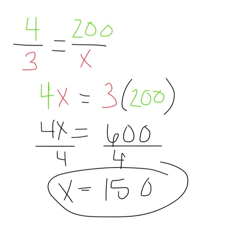 In a candy mix there are 4 green bars for every 3 red bars how many red bars are ther-example-1