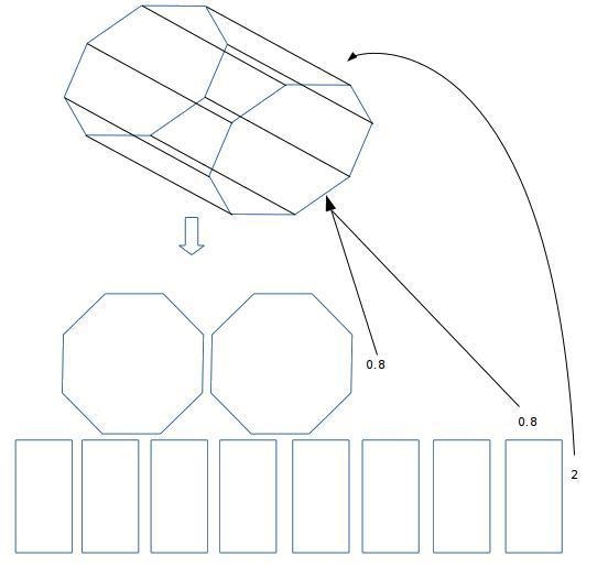 How do you find the volume and surface area of this??-example-1