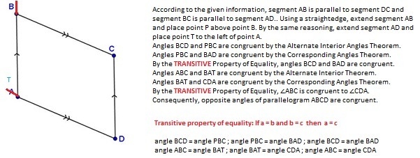 According to the given information, segment AB is parallel to segment DC and segment-example-1