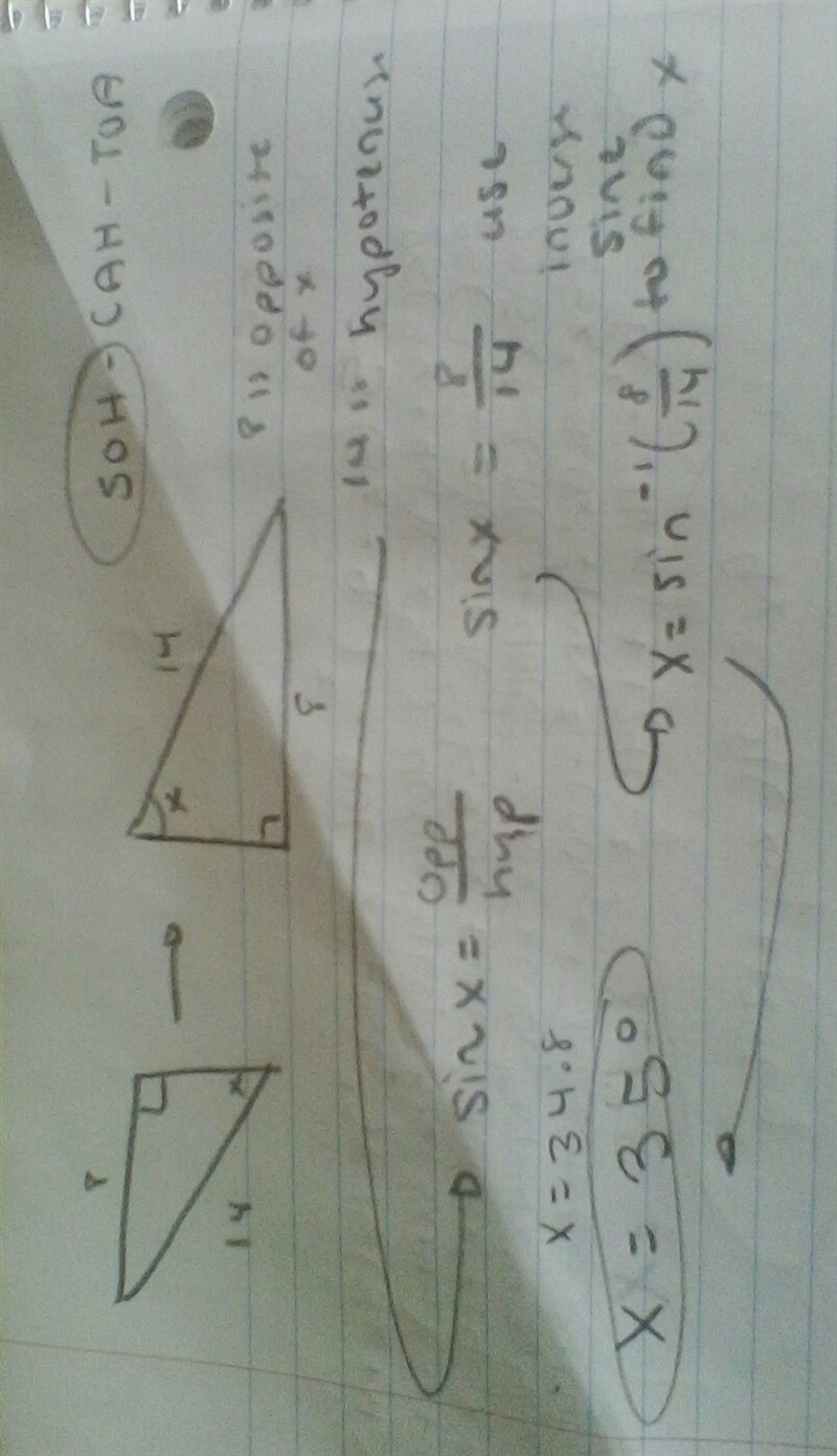 Find the value of x. Round to the nearest degree.-example-1