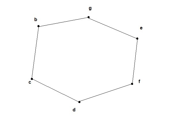 Draw a figure with points bcdefg that shows cd, bg, and ef-example-1