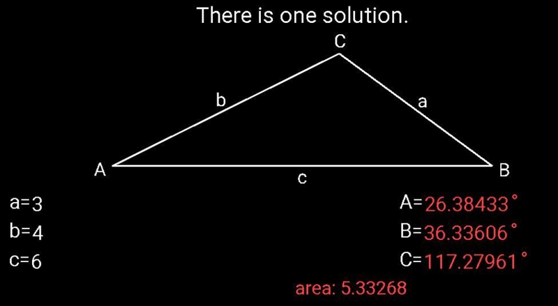 Suppose a triangle has 3 sides, 3, 4, 6 which of the following must be true A. the-example-1