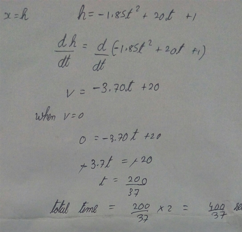 On Mars, if you hit a baseball, the height of the ball at time "t" would-example-1