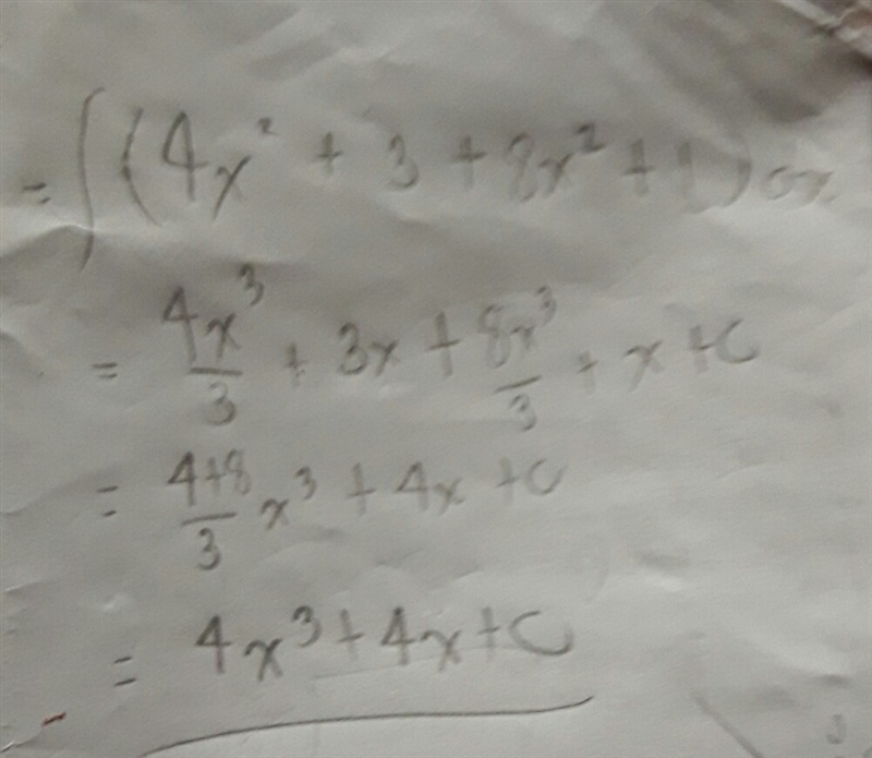 Find the general indefinite integral. (use c for the constant of integration. 4 x-example-1