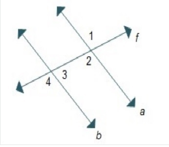 Which set of equations is enough information to prove that lines a and b are parallel-example-1