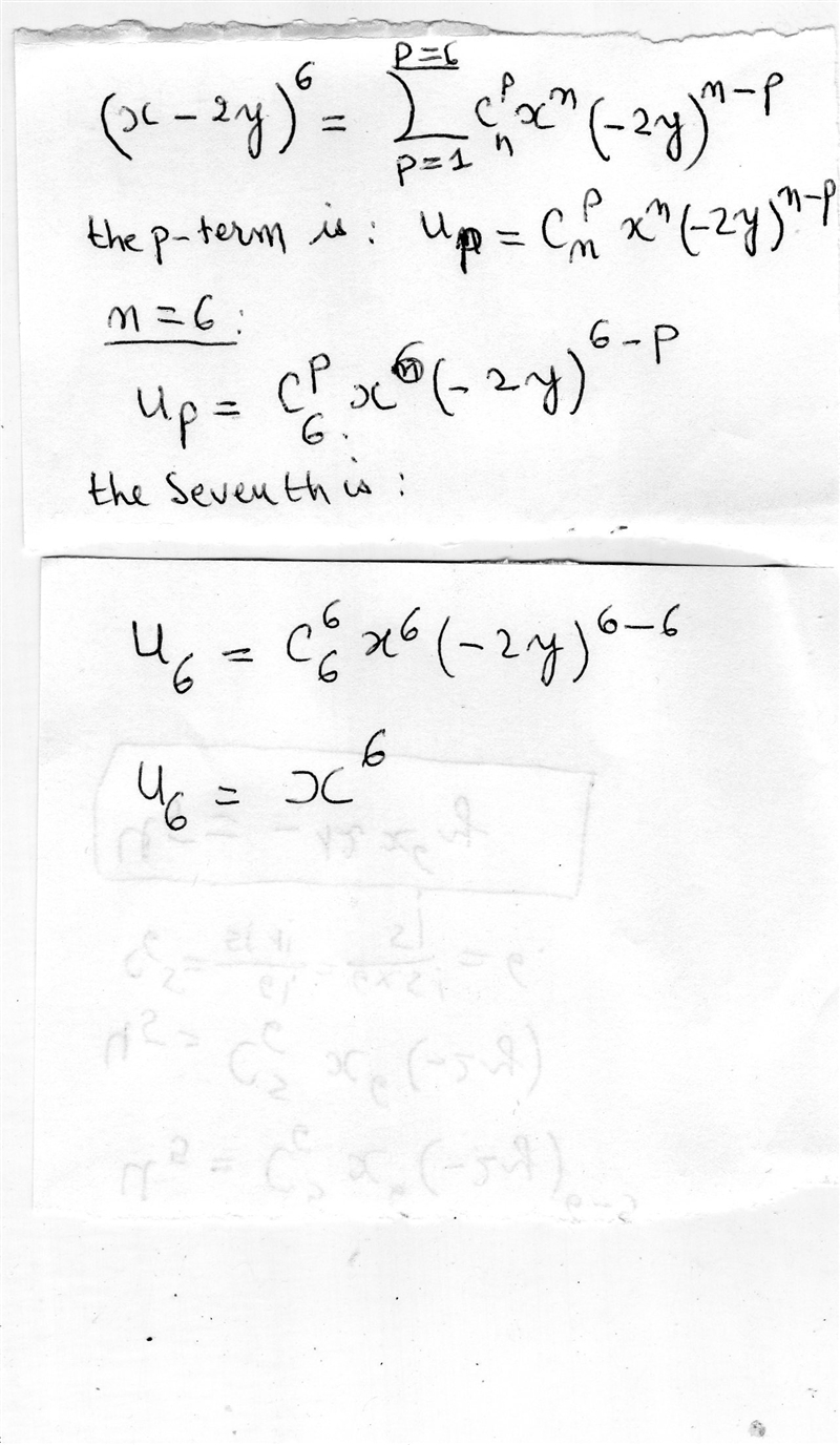 What is the seventh term (x-2y)^6-example-1