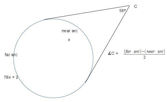 How to find the missing angle in a triangle with tangent-example-1