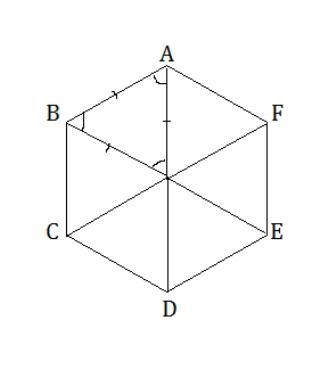 There are six _____ triangles in a regular hexagon.A. acuteB. equilateralC. obtuseD-example-1