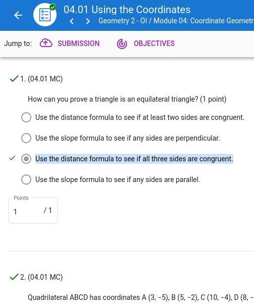 How can you prove a triangle is in equilateral triangle-example-1