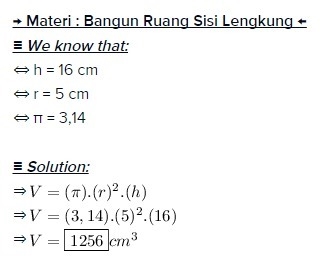 Find the volume of a can of soup that has a height of 16 cm and a radius of 5 cm. Use-example-1