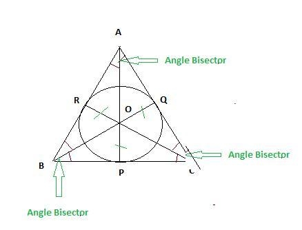 Which of the following is a step in constructing a circle inscribed in a triangle-example-1