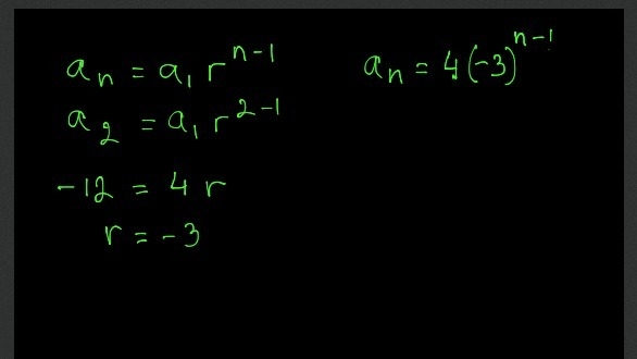 What are the explicit equation and domain for a geometric sequence with a first term-example-1