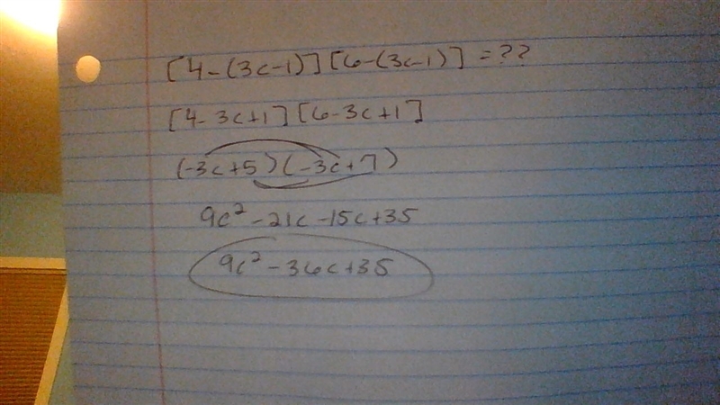 [4 - (3c - 1)][6 - ( 3c - 1)]-example-1