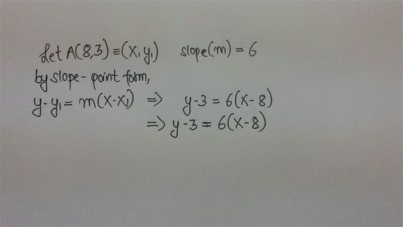 write an equation in point slope form for the line through the given point with the-example-1