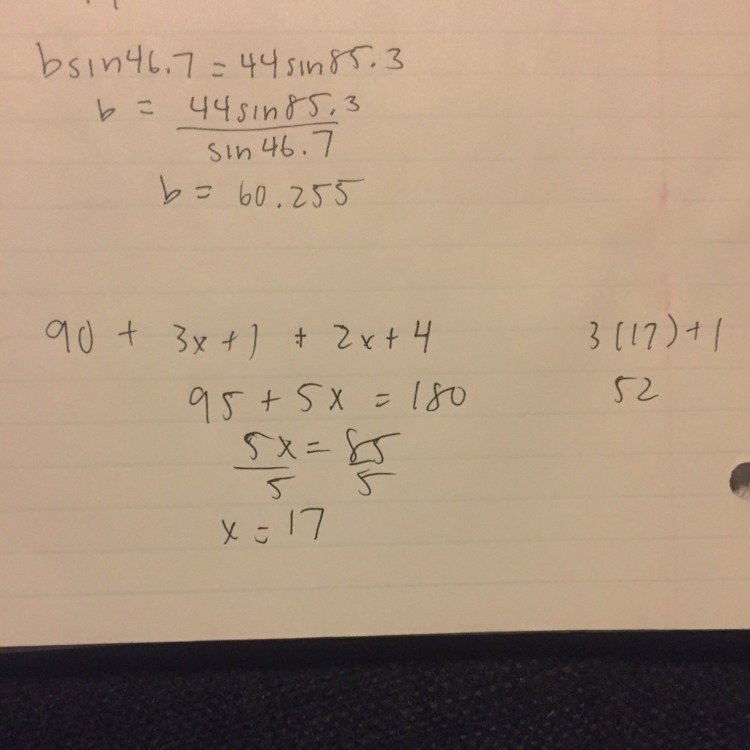 If m angle 2 = 3x+1 and m angle 3 =2x+14 what is m angle 2-example-1