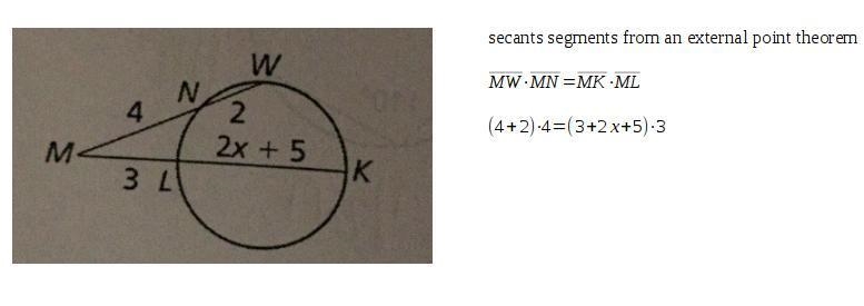 Find the value of x is this problem-example-1