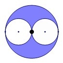 The area of one of the smaller circles is 8 pi in2. find the area of the shaded region-example-1