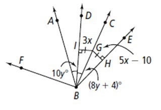 2. What is GH? (1 point)5 10 15 25 3. What is the value of y? (1 point) 2 4 16 20 4. what-example-1