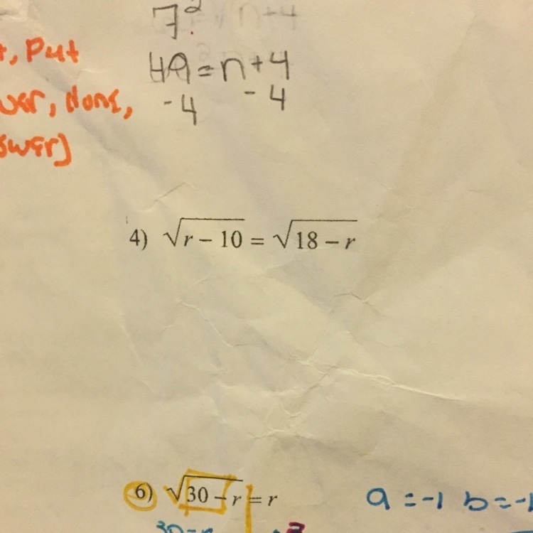 4) Solve radical equations-example-1