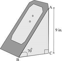 Which expression shows the length, BC, of the base of the stand? 9 cot 70° 9 cos 70°-example-1