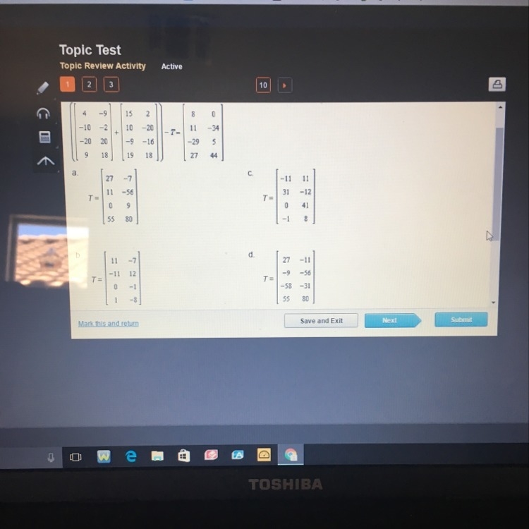 Solve the matrix equation-example-1