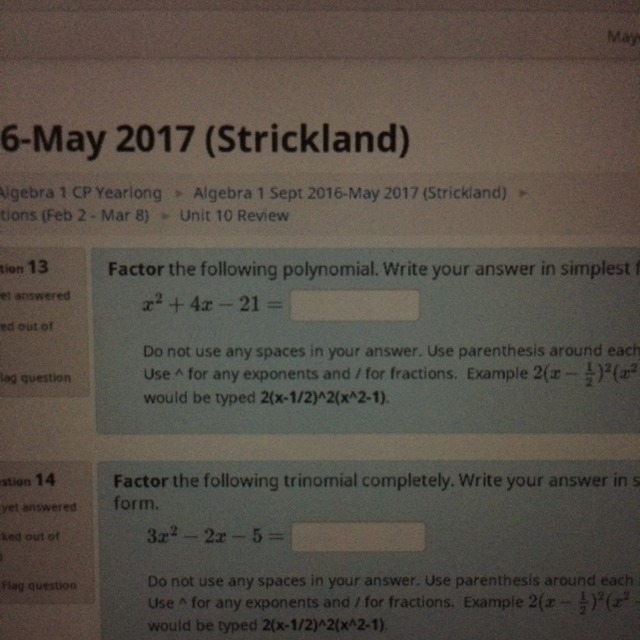 Factor the following Polynomial both 13 and 14-example-1