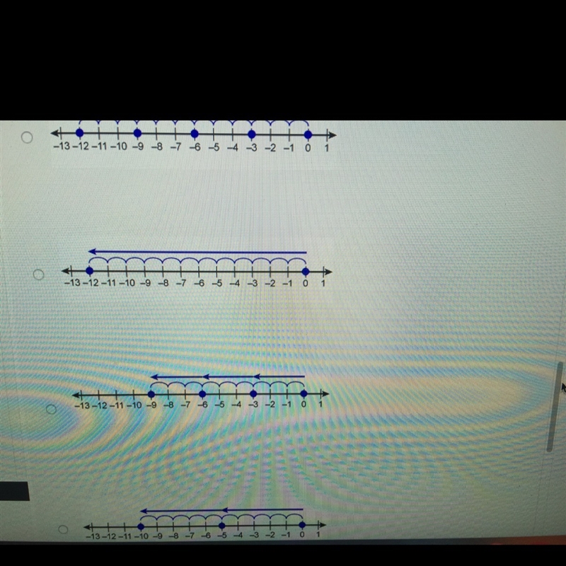 Which graph represents the division of -12 / 4 ?-example-1