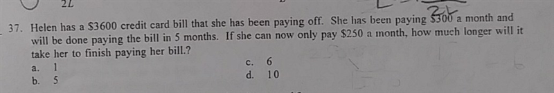 How much longer will it take her to finish payin her bill?-example-1