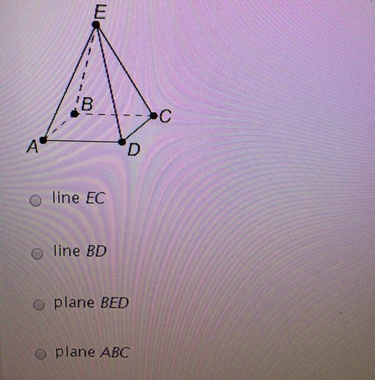 What is the intersection of planes DEC and BEC? Picture Attached-example-1