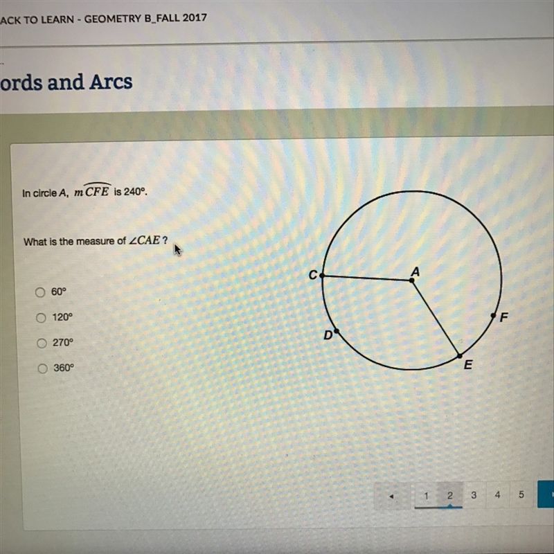 What is the measure of angle CAE??-example-1