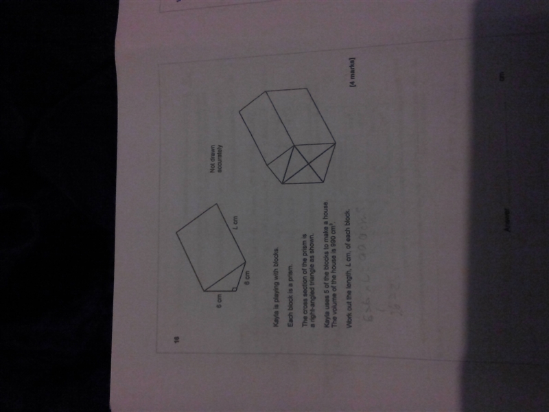 Plz explain. Kayla is playing with blocks. Each block is a prism. The cross section-example-1