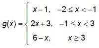 The function g(x) is defined as shown. What is the value of g(3)? a. 2 b. 3 c. 9 d-example-1