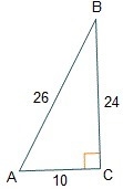 (GEOMETRY. ANSWER IF U ONLY KNOW! PLS HELP!!) Given right triangle ABC, what is the-example-1