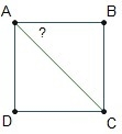 ABCD is a square. What is the measure of angle BAC?-example-1