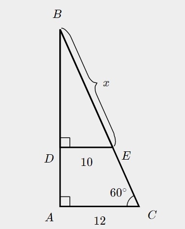 What is the value of x? A. 5 B. 8.7 C. 11.5 D. 20 AND MAKE SURE YOU EXPLAIN IT!-example-1