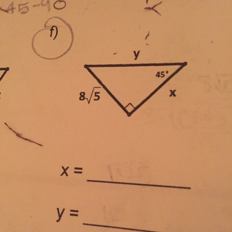 How do I find x and y in this equation-example-1