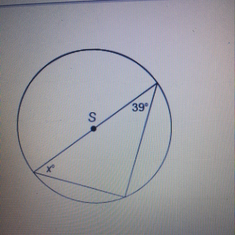 Circle S, what is the value of X-example-1