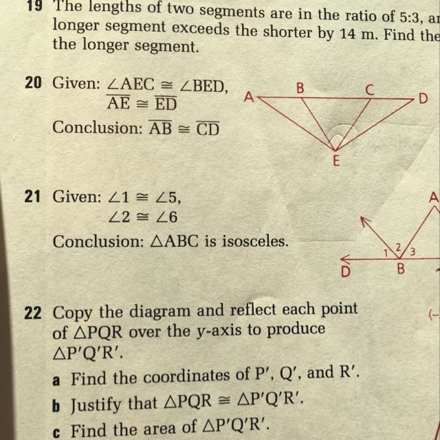 Can someone write a full proof for #20?-example-1