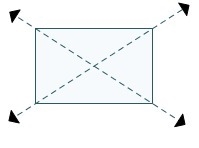 Which diagram has all the correct lines of reflectional symmetry for the rectangle-example-1