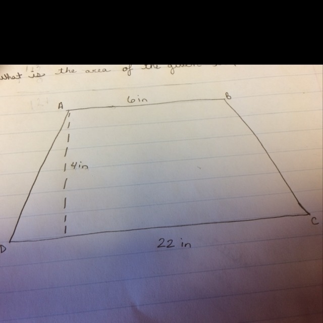 What is the area of the given trapezoid ABCD?-example-1